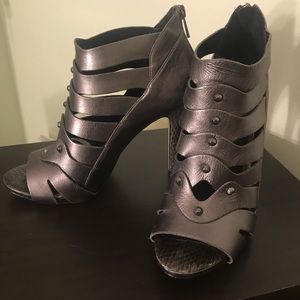 Gladiator style high heel peep toe sandal